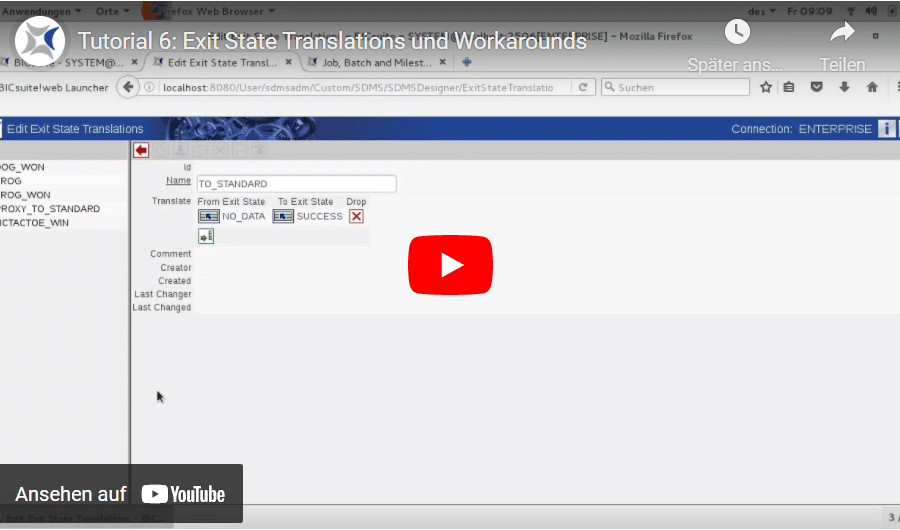 Exit-State-Translations und Workarounds: Video-Tutorial zur Workload-Automatisierung mit BICsuite